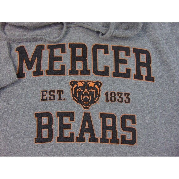 Mercer Bears Hoodie Mens XL Gray League TriBlend Sweatshirt‎ EST. 1833 Bear Logo - Picture 4 of 9